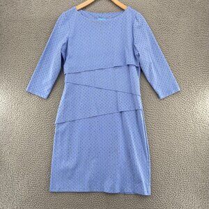 J. McLaughlin Light Blue Layered Mini Dress